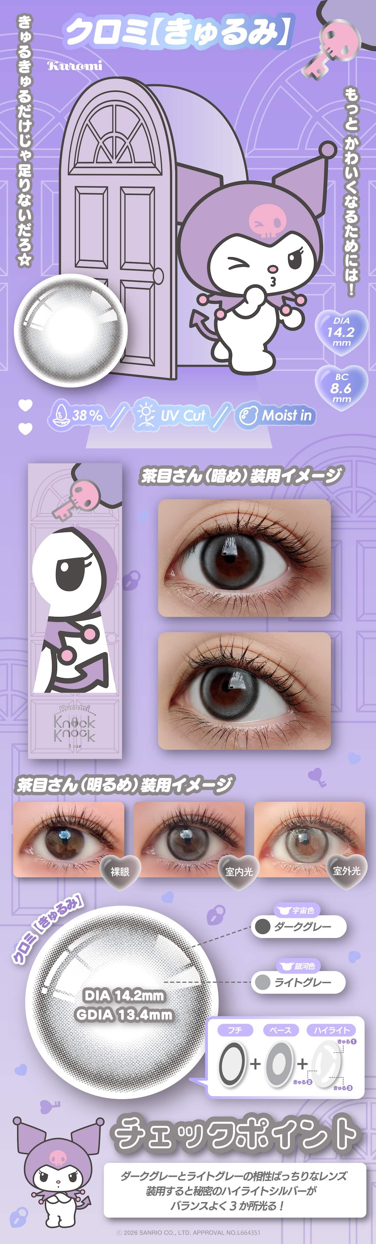 ノックノック×サンリオワンデーのきゅるみ