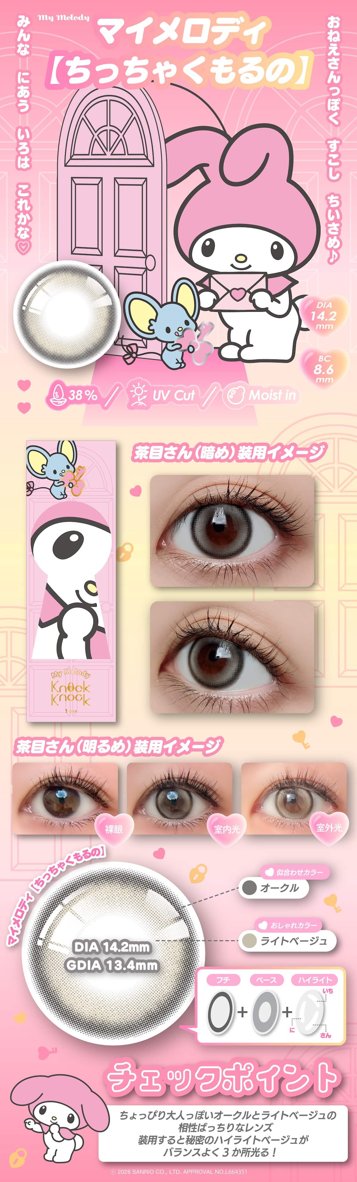 ノックノック×サンリオワンデーのちっちゃくもるの