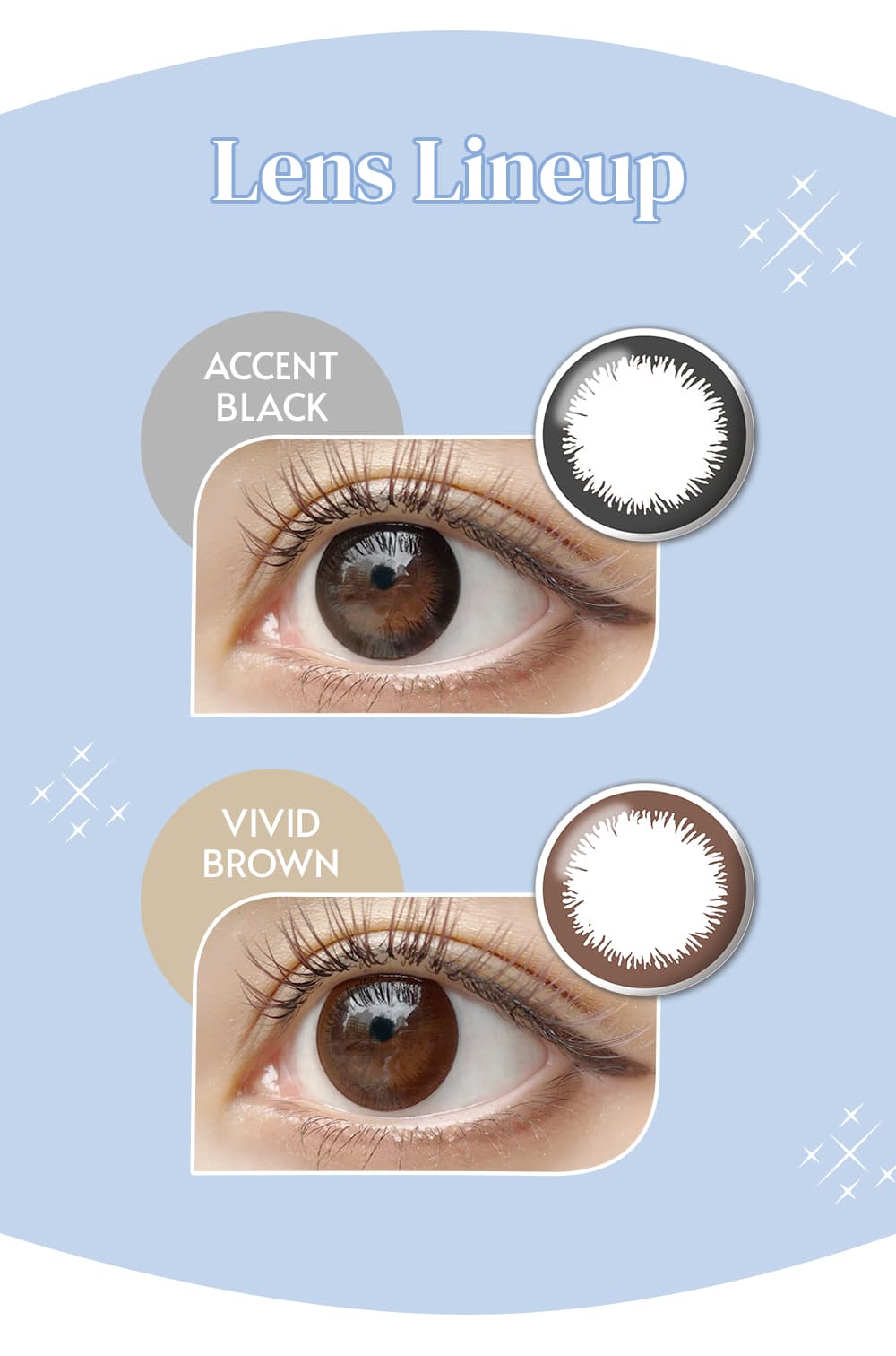 乱視用カラコン[エンジェルアイズワンデートーリックUV]カラーラインアップ