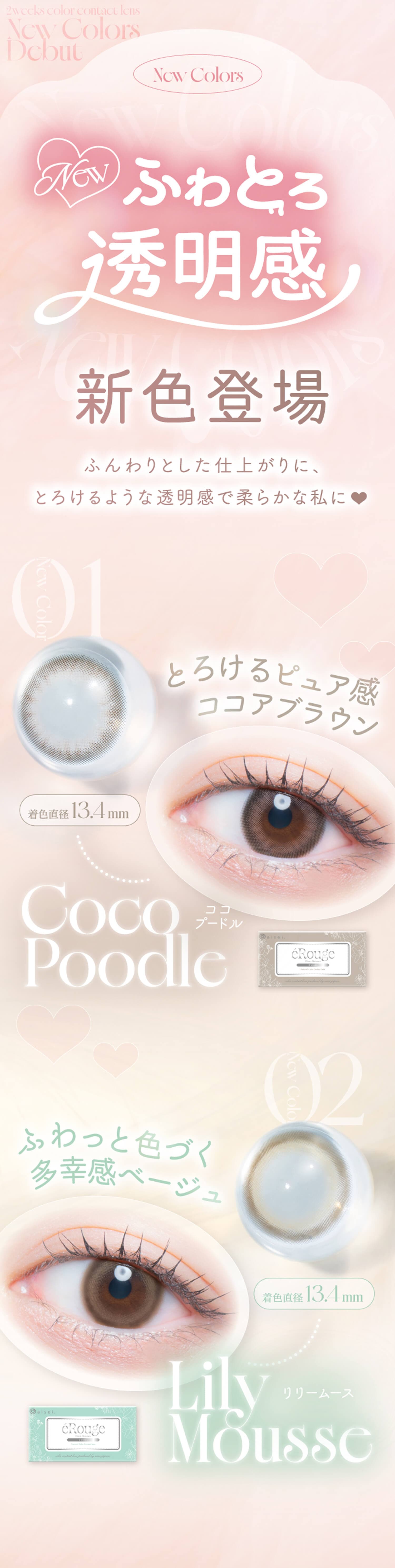 エルージュの新色紹介