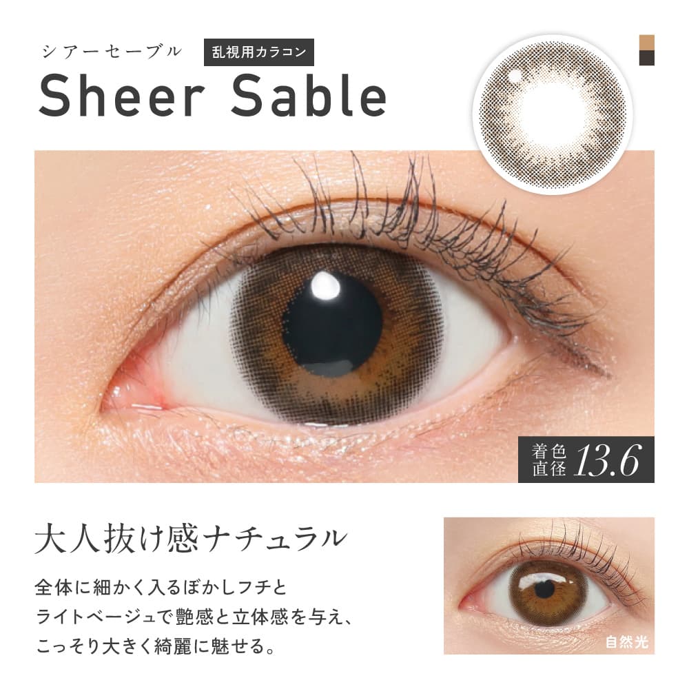 レヴィアワンデーカラートーリックのシアーセーブル紹介