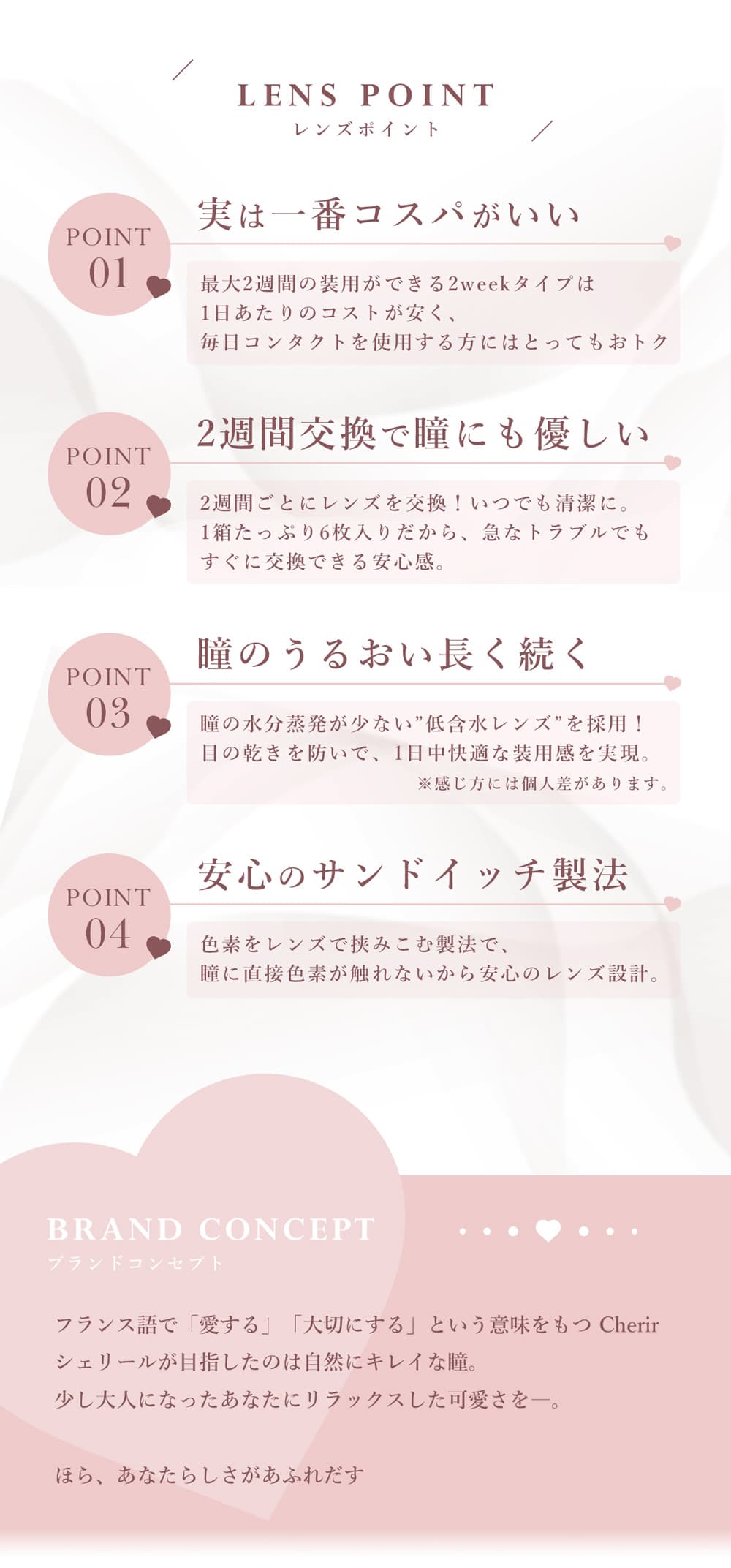 シェリールバイダイヤ製品スペック
