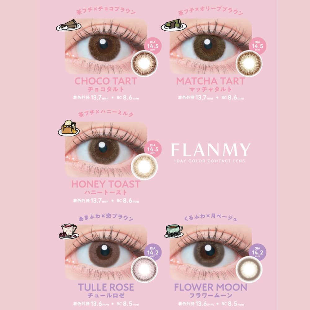 フランミー ワンデー (FLANMY 1day) カラコン装着写真4