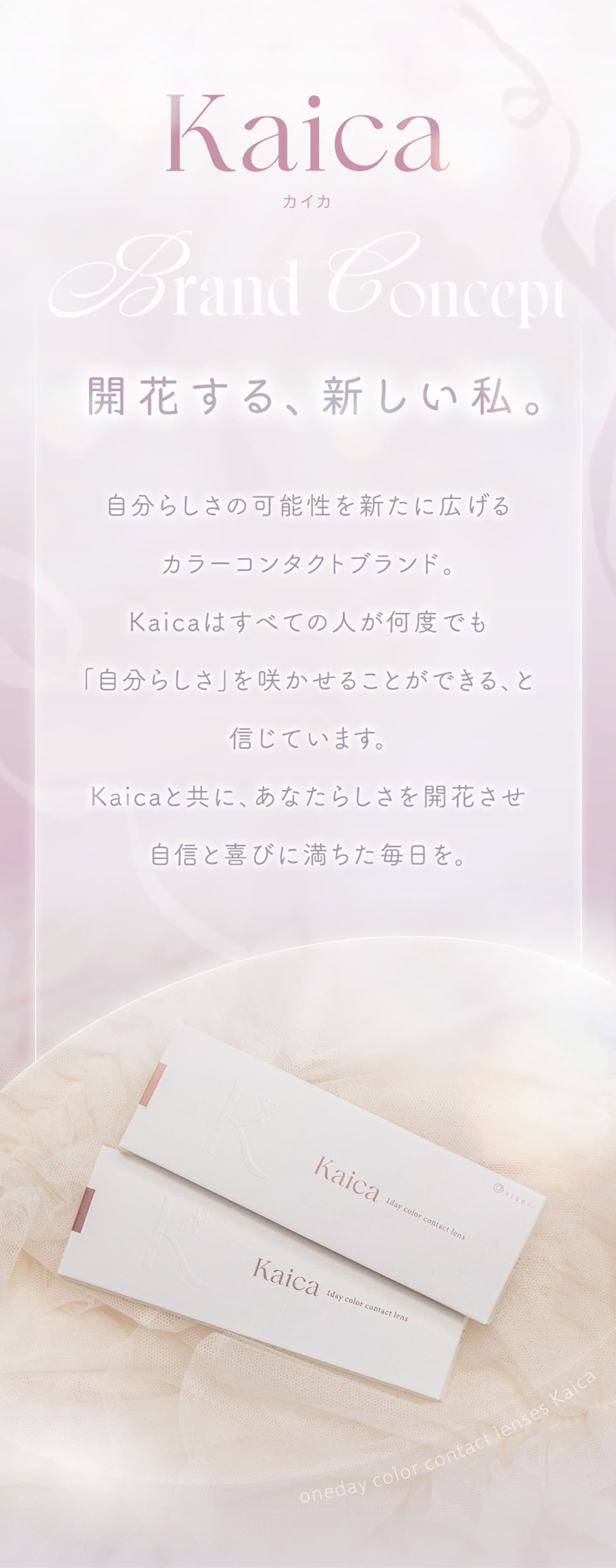 カイカ(Kaica)の製品コンセプト。