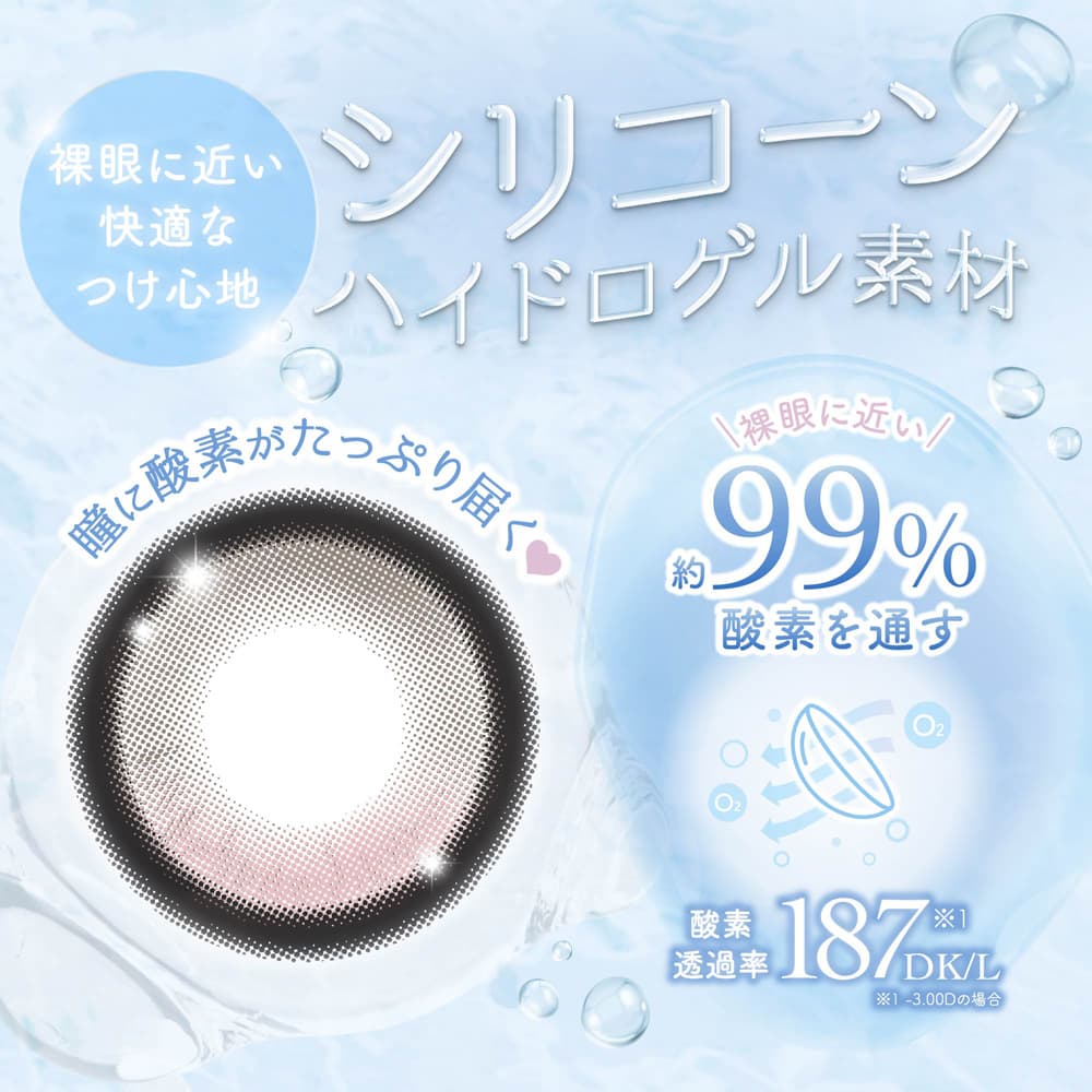 メロリア（Meloria 1day）シリコーンハイドロゲルレンズについて