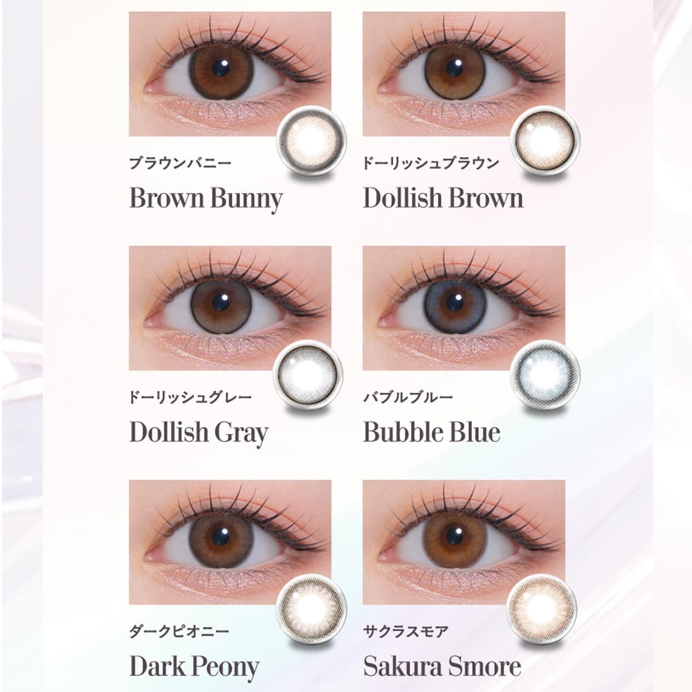MOLAK1DAY(モラクワンデー)宮脇咲良カラコンレンズの装用画像