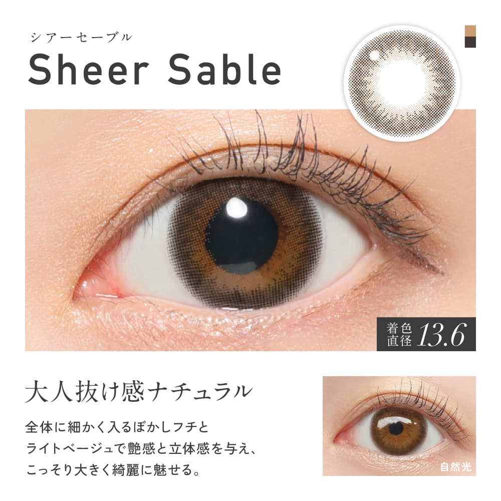 レヴィア ワンマンス カラー (ReVIA 1month COLOR) シアーセーブル