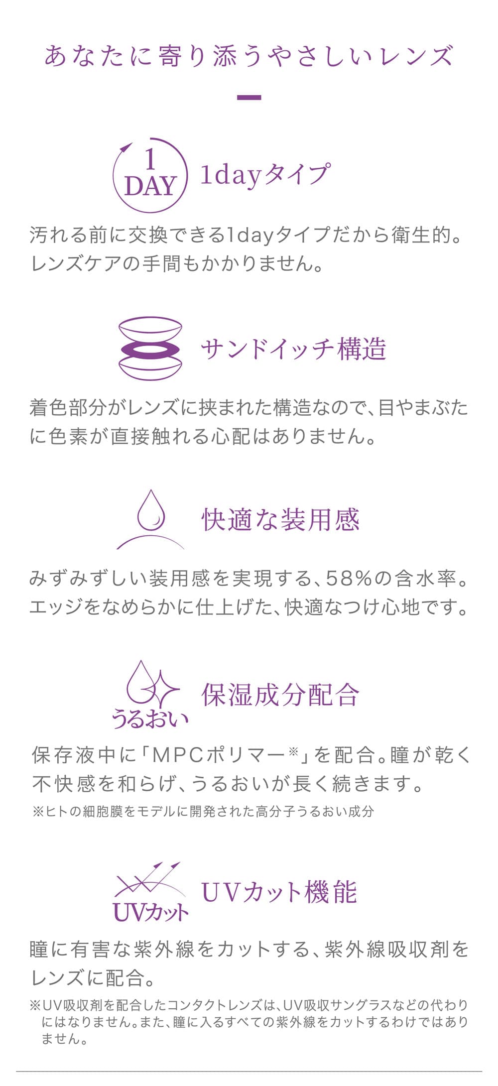 アイコフレワンデーUVMマルチステージ - 遠近両用カラコンのスペック紹介