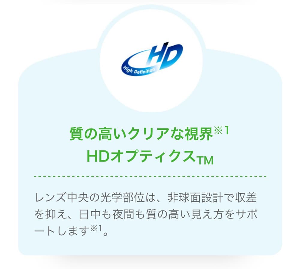 バイオトゥルーワンデーの特徴 - 質の高いクリアな視界